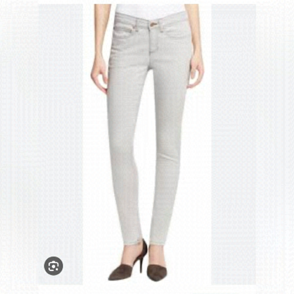 Eileen Fisher skinny grey jeans size 2